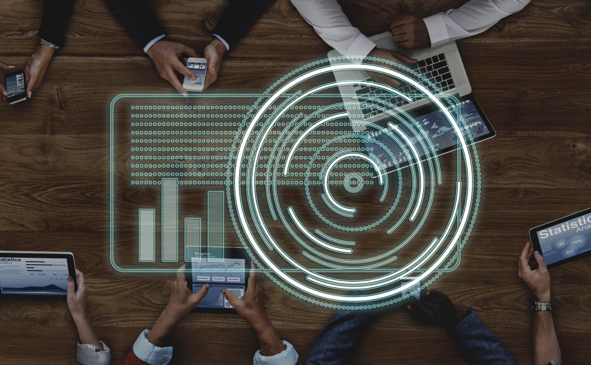 Business People Working with Technology Concept